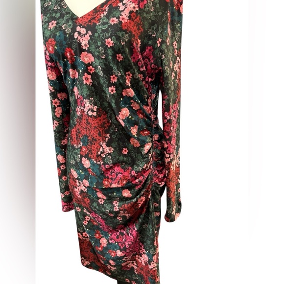 Tristan, Floral Pattern Ultra-Soft Dress, Medium, Pink, Green, Red 🌸 - Picture 7 of 11